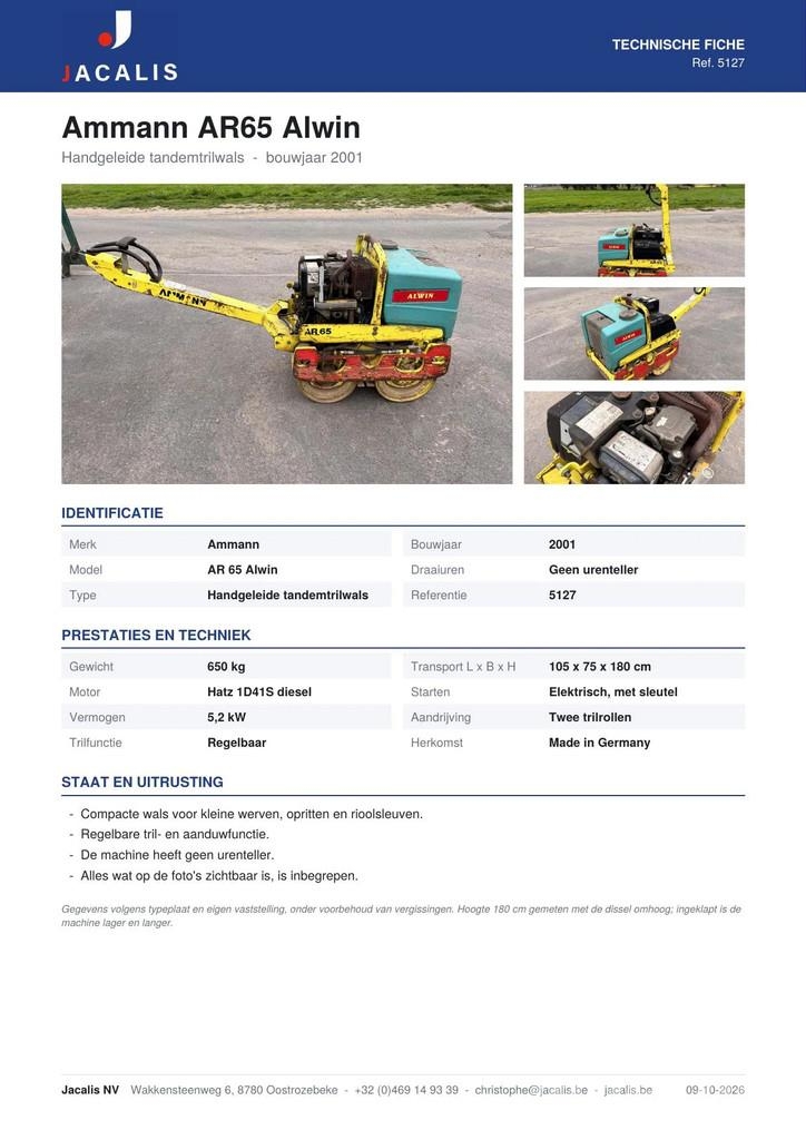 Ammann AR 65 Alwin Walce dwubębnowe