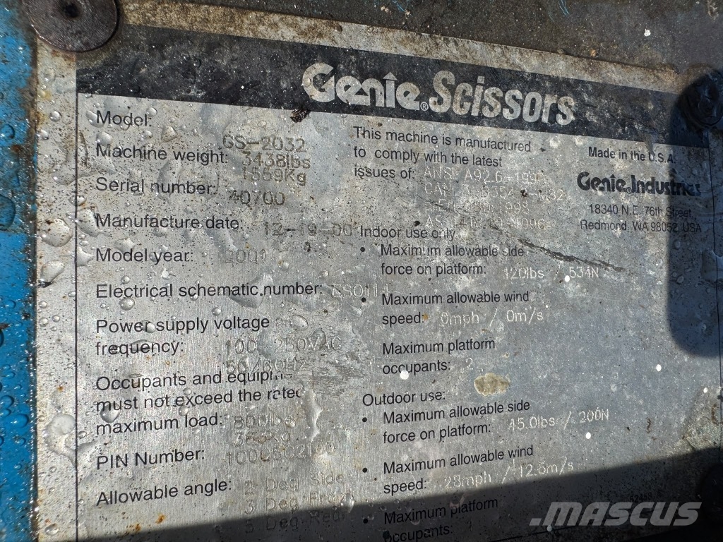 Genie GS 2032 Schaarhoogwerkers