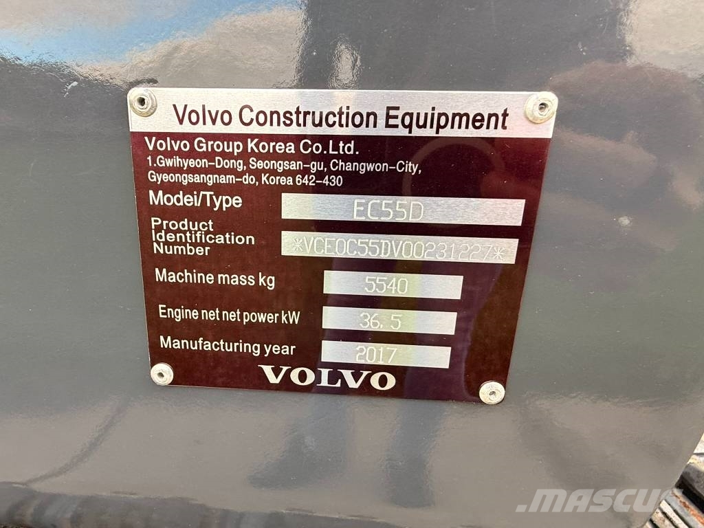 Volvo ec 55 d 小型挖掘机