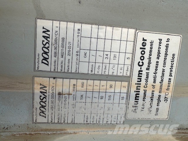 Doosan DL 450-5 USED COOLER Радиаторы