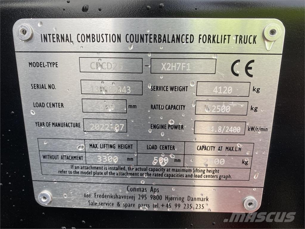 Conmas CPCD25-X2H7F1 Інше