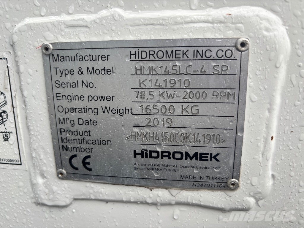 Hidromek HMK 145 LC-4 SR / Engcon EC-Oil, Rasvari, Kauha Εκσκαφείς με ερπύστριες