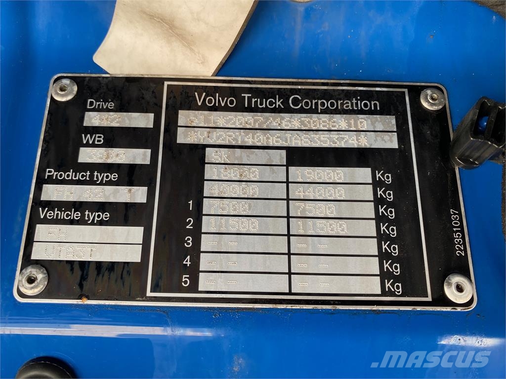 Volvo FH VIN 374 Dragbilar