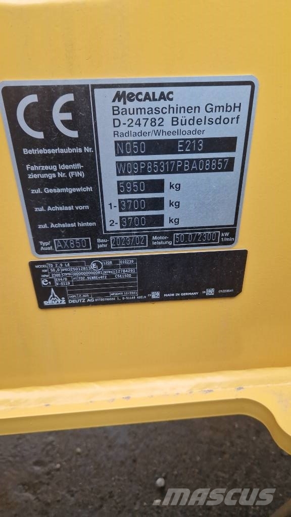 Mecalac AX 850 Utovarivači na točkove