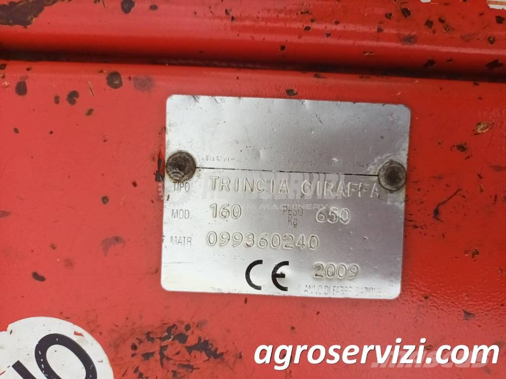 Maschio TRINCIA LATERALE MASCHIO GIRAFFA 160 (ANNO 2009) جزازات