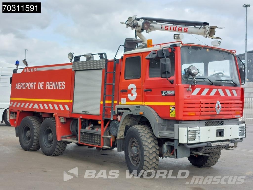 Renault G 340ti Maxter 6X6 Sides Crashtender 6x6 Big-Axle Bombeiros