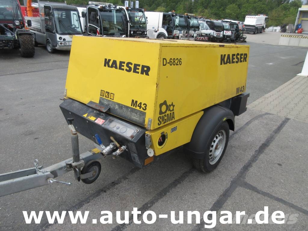 Kaeser M43 7 bar Kompressor mit Kubota Diesel 1.052 Std Compressors