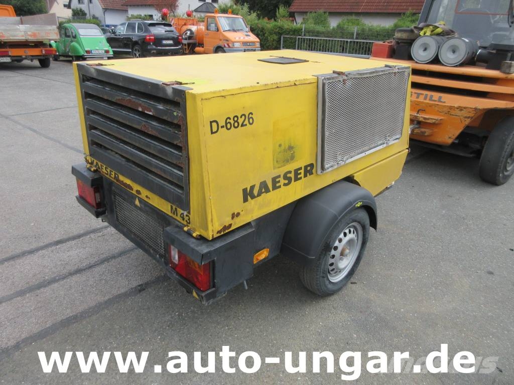 Kaeser M43 7 bar Kompressor mit Kubota Diesel 1.052 Std Compressors