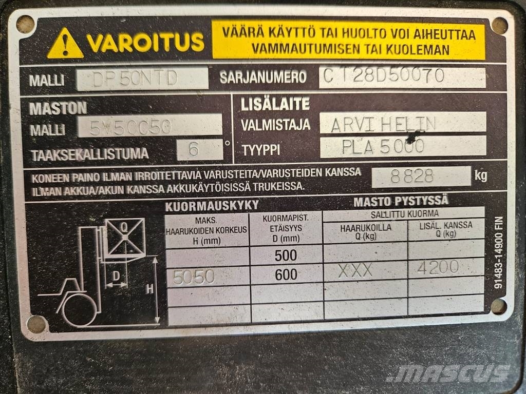 CAT DP50N Dieseltrukki 5t Dizelski viličarji