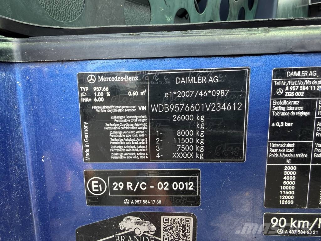Mercedes-Benz Econic 2633 6x2*4 Hvidtved Larsen SLP309 Euro 5 Paine-/imuautot