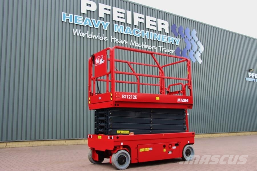 Magni ES1212E Electric, 12m Working Height, 320kg Capaci Šķerveida pacēlāji