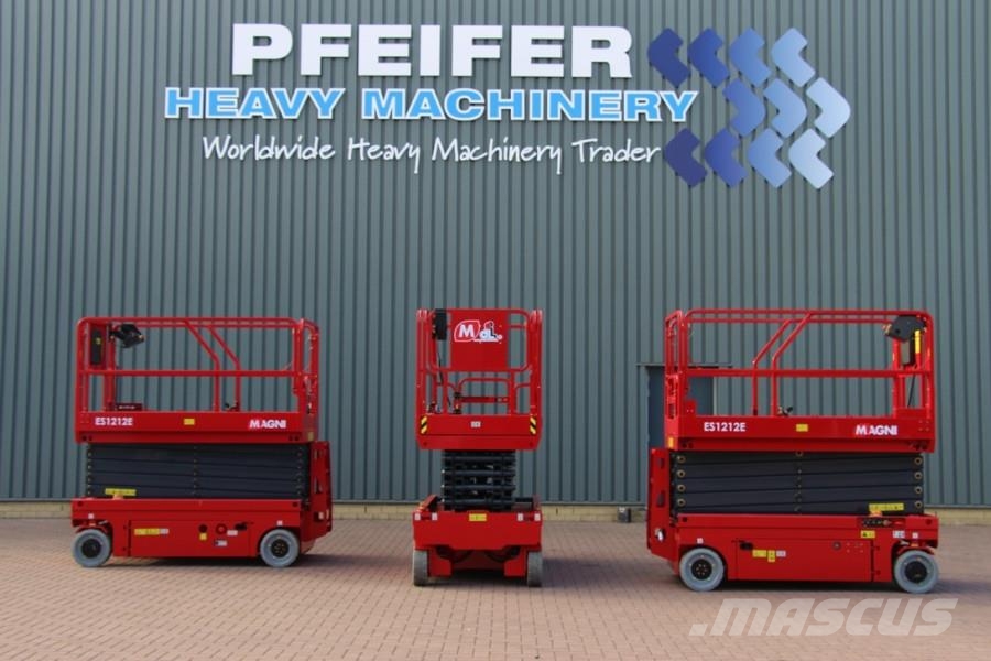 Magni ES1212E Electric, 12m Working Height, 320kg Capaci Šķerveida pacēlāji