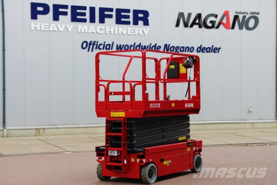 Magni ES1212E Electric, 12m Working Height, 320kg Capaci Šķerveida pacēlāji