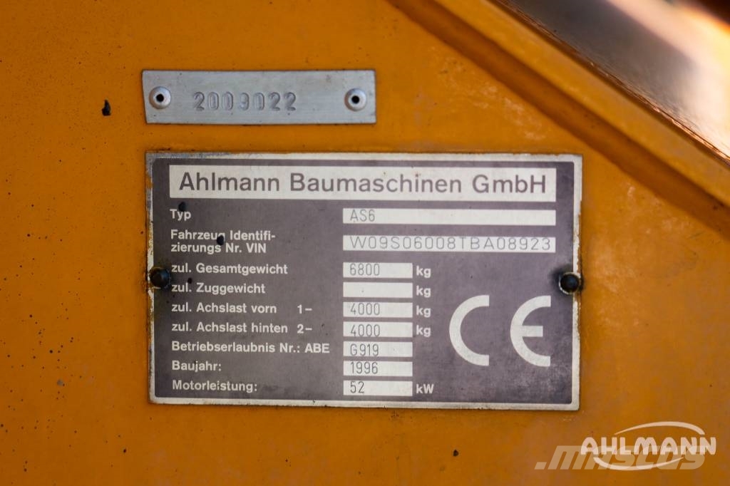 Ahlmann Zwenklader AZ 6 Kolesni nakladalci