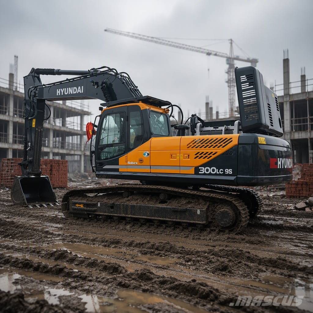 Hyundai Robex 300 LC-9S Kāpurķēžu ekskavatori