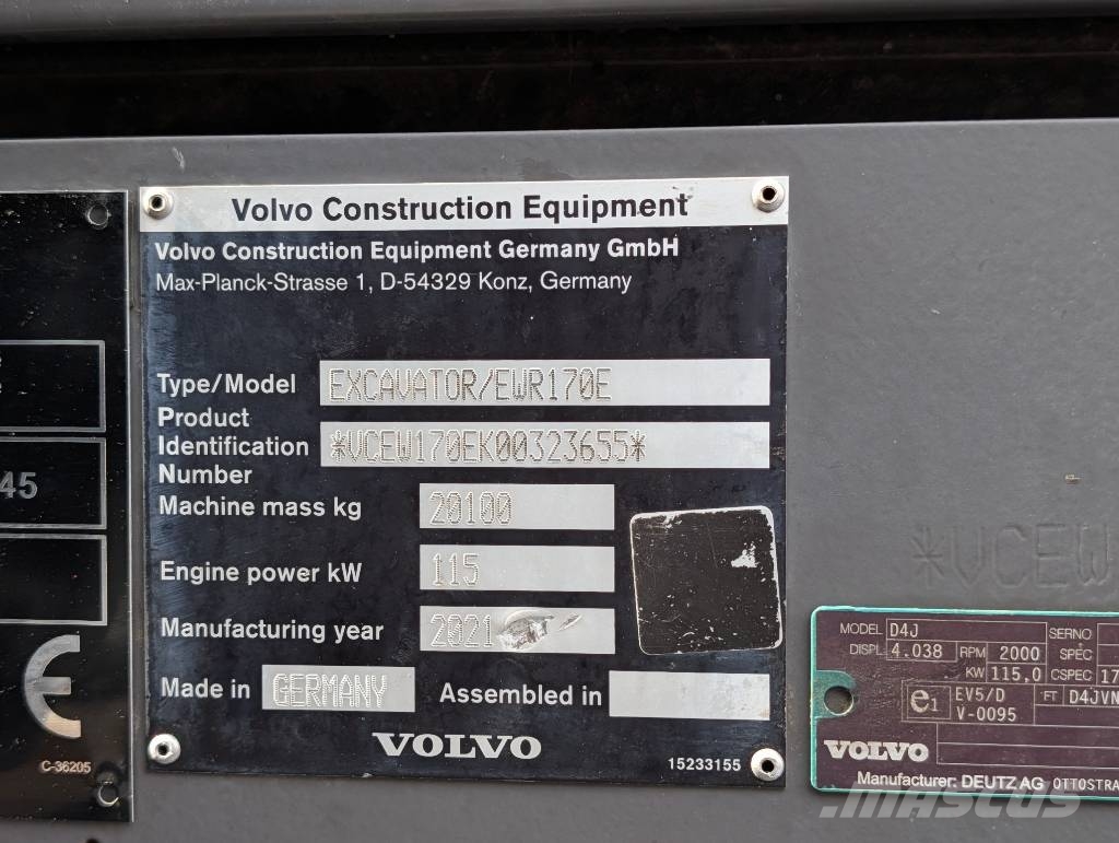 Volvo EWR 170 E Hjulgravere