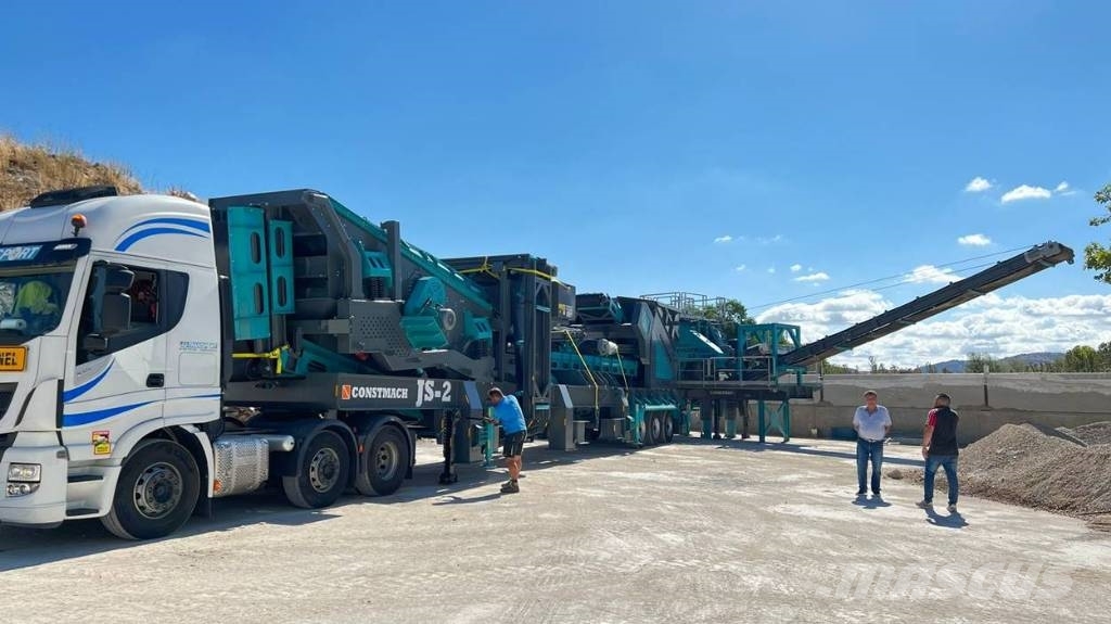 Constmach 300 TPH Mobile Stone Crushing and Screening Plant Mobil törőgépek