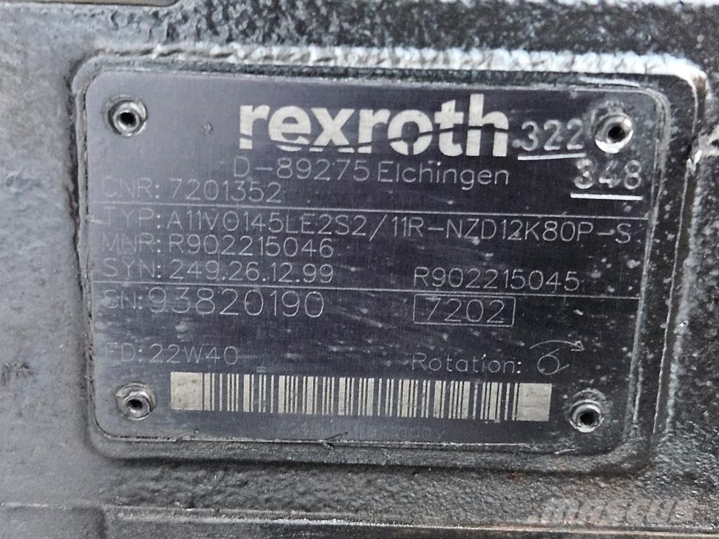 Hydrema RB15-MX18G-7201352-A11VO145-Load sensing pump هيدروليات