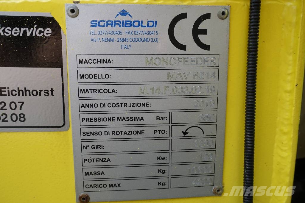 Sgariboldi mav 6214 4ws 混合餵料機