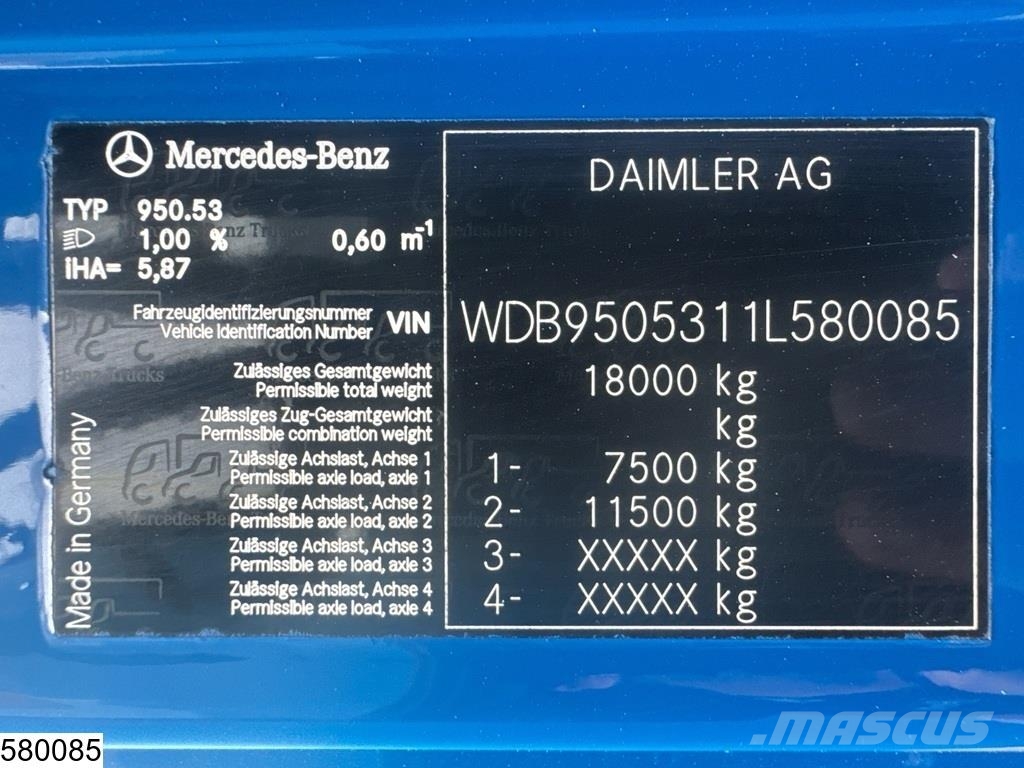Mercedes-Benz Axor 1824 EURO 5, ADR, 13.500 L, 2 Comp Tsisternveokid