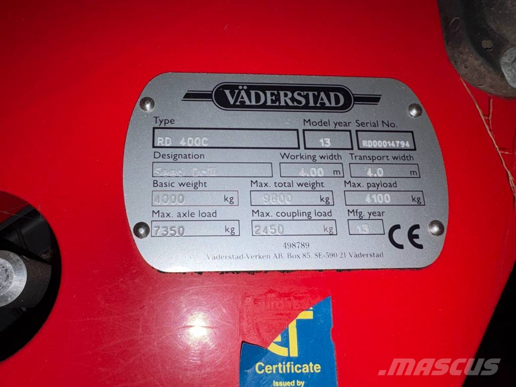 Väderstad Rapid400C Combination drills