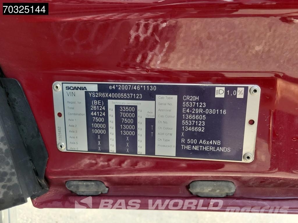 Scania R500 6X4 Retarder Full-Air Hydraulic Alcoa's Leder وحدات الجر