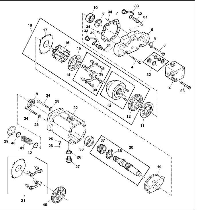  Hydromotor AH169693 6433-081 John Deere 9780 CTS 液压