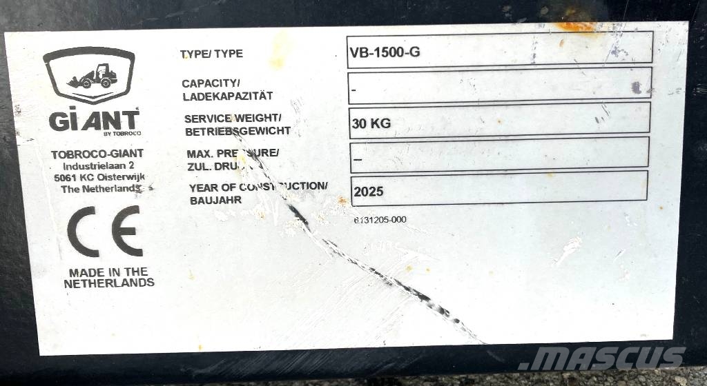 GiANT veegbezem VB-1500 G Balayeuse / Autolaveuse