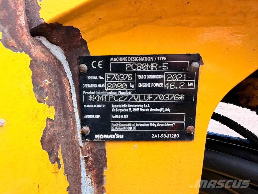 Komatsu PC 80 MR-5 8 Ton Excavator حفارات وسط 7 طن - 12 طن