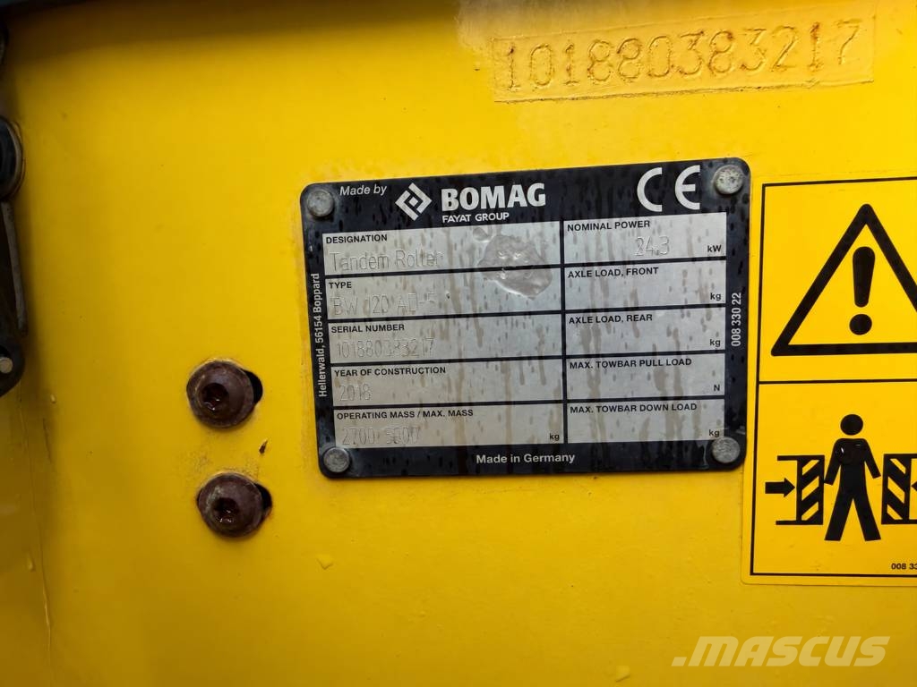 Bomag BW 120 AD-5 Twin Drum Roller Twin drum rollers