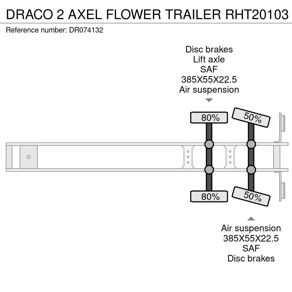 Draco 2 AXEL FLOWER TRAILER Koel-vries opleggers
