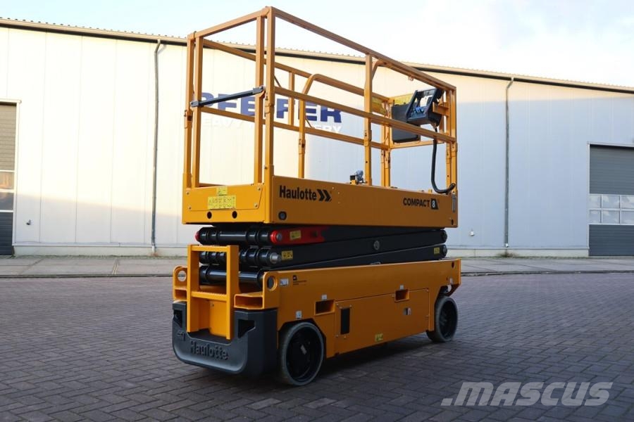 Haulotte Compact 8N Valid inspection, *Guarantee! 8m Workin Scissor lifts