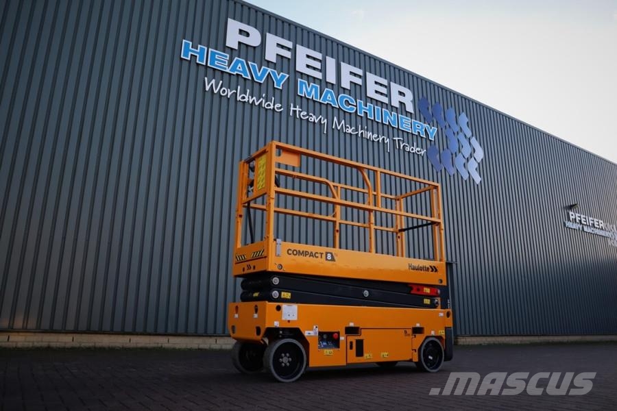 Haulotte Compact 8N Valid inspection, *Guarantee! 8m Workin Scissor lifts