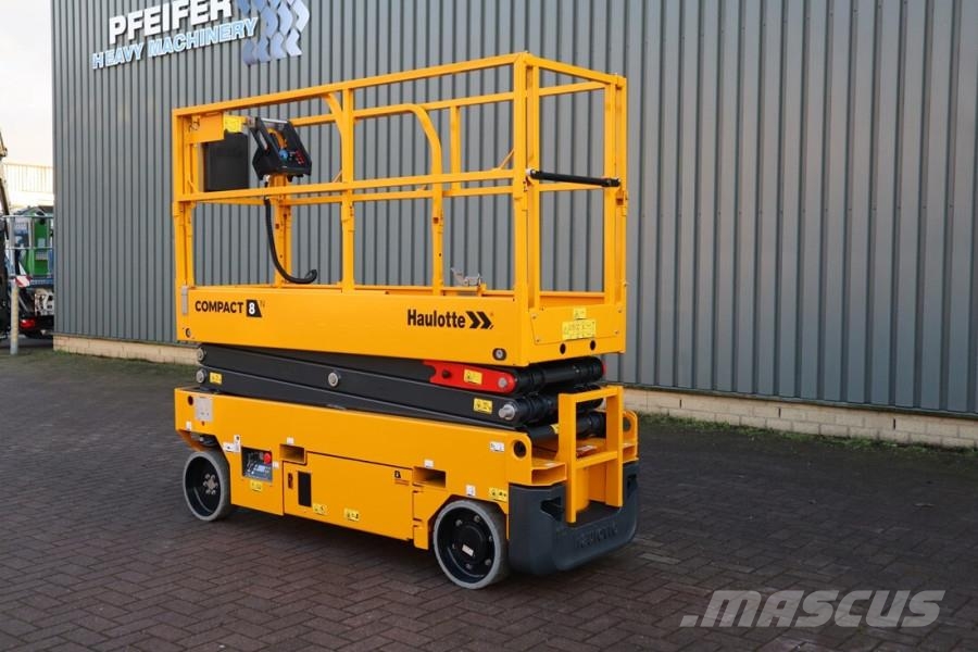 Haulotte Compact 8N Valid inspection, *Guarantee! 8m Workin Scissor lifts