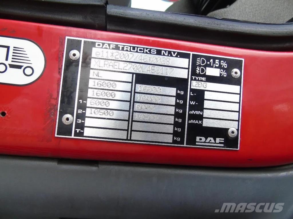 DAF LF 220 + CARRIER SUPRA 850 + 16T + EURO 6 شاحنات بدرجة حرارة قابلة للضبط