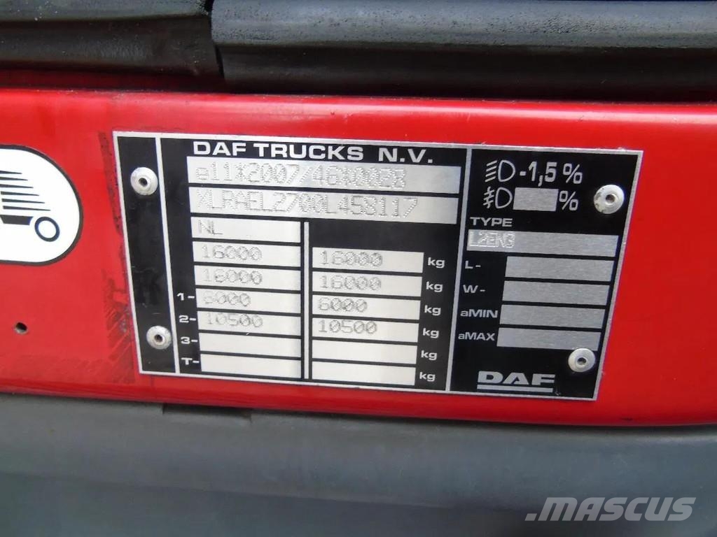DAF LF 220 + CARRIER SUPRA 850 + 16T + EURO 6 شاحنات بدرجة حرارة قابلة للضبط