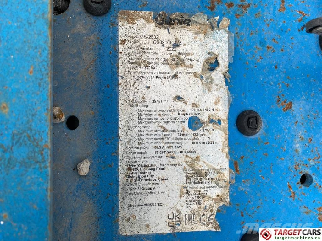 Genie GS-2632 E-Drive Electric Scissor Work Lift 992cm Saksilavat