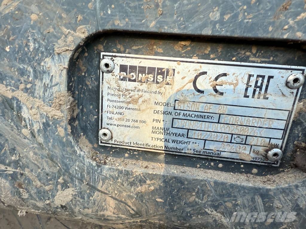 Ponsse BISON AF 8W Vyvážecí traktory