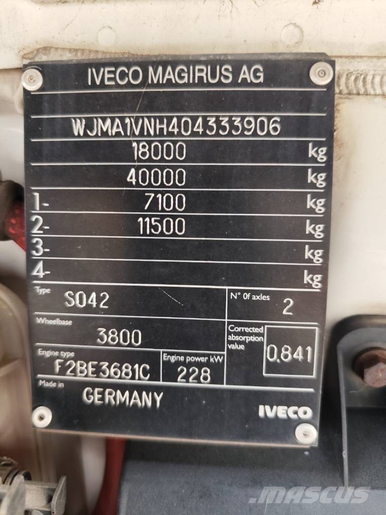 Iveco STRALIS 190S31 شاحنات الرافعات