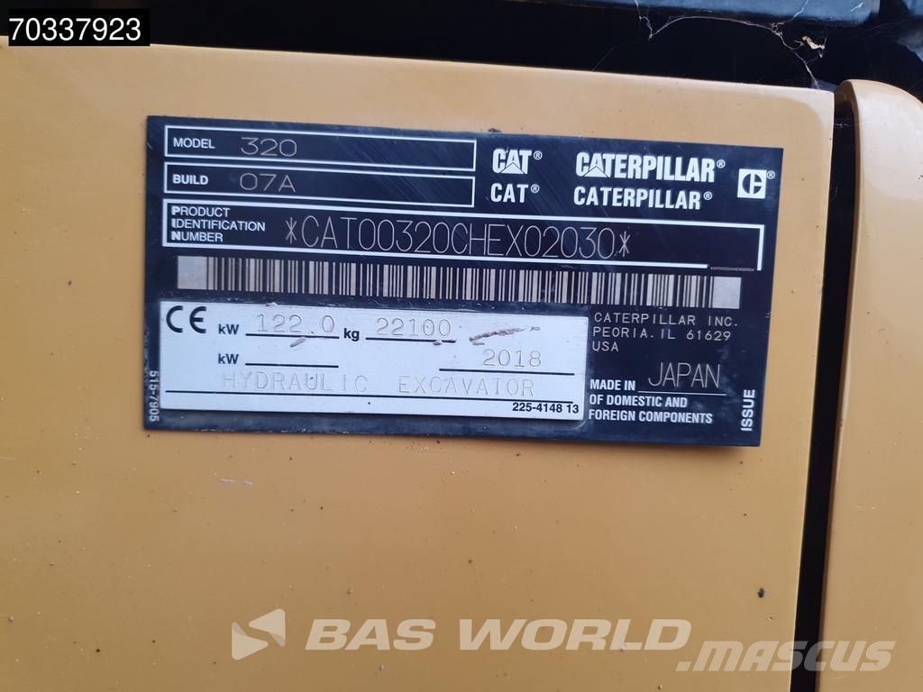 CAT 320 -07A Roomikekskavaatorid