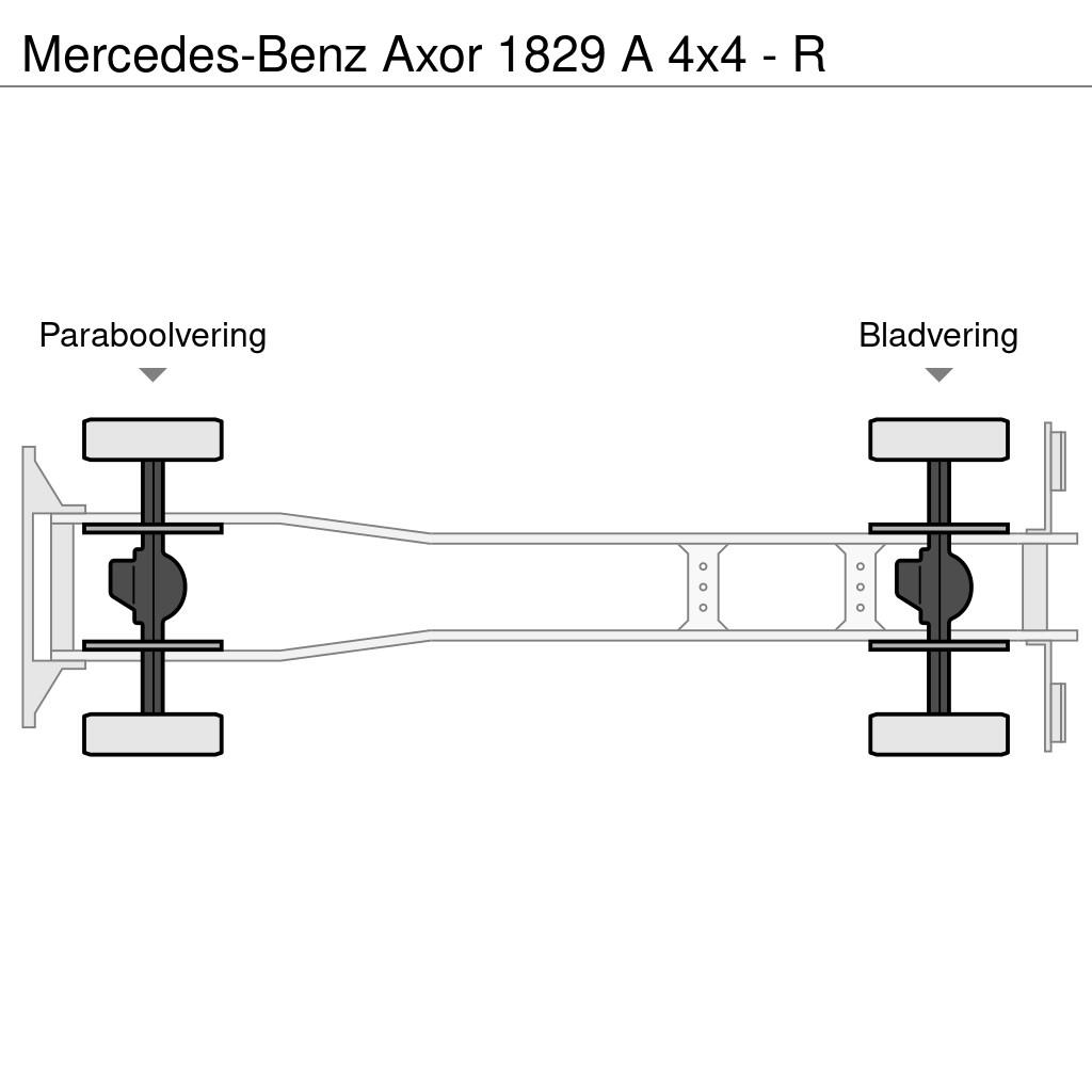 Mercedes-Benz Axor 1829 A 4x4 - R Camion plateau