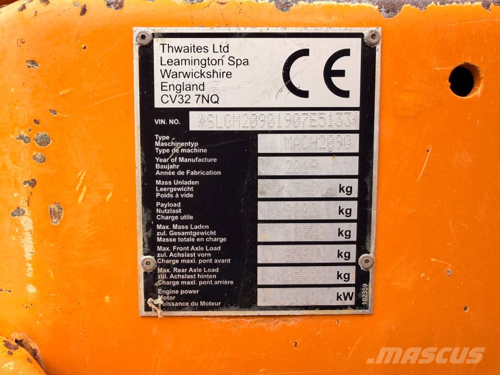 Thwaites MACH 2090 Site dumpers