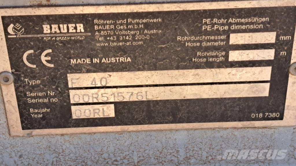 Bauer PRORAIN F40 Sistemi za navodnjavanje