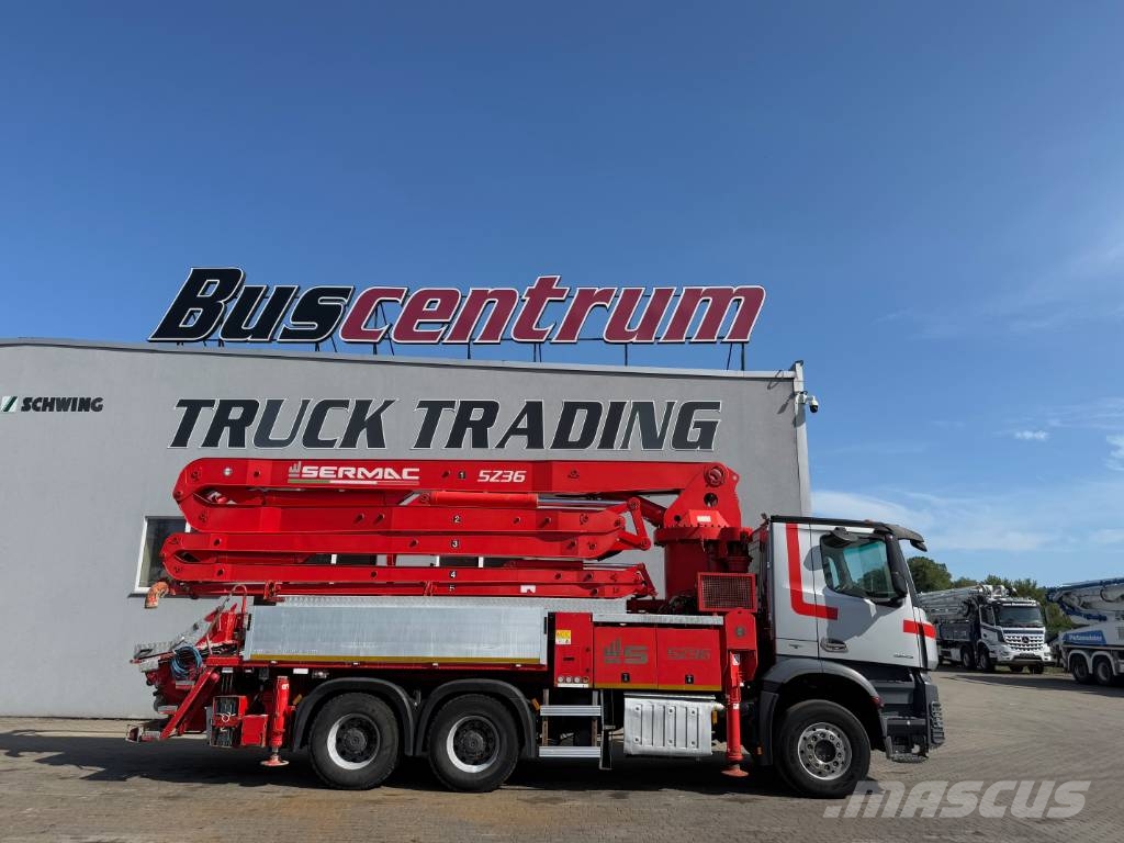 Mercedes-Benz Arocs 2843 Sermac 36 m 5Z36 مضخات خرسانة