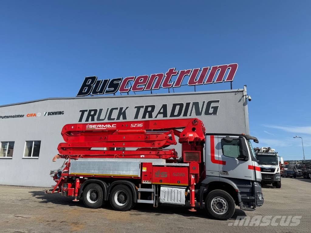 Mercedes-Benz Arocs 2843 Sermac 36 m 5Z36 مضخات خرسانة