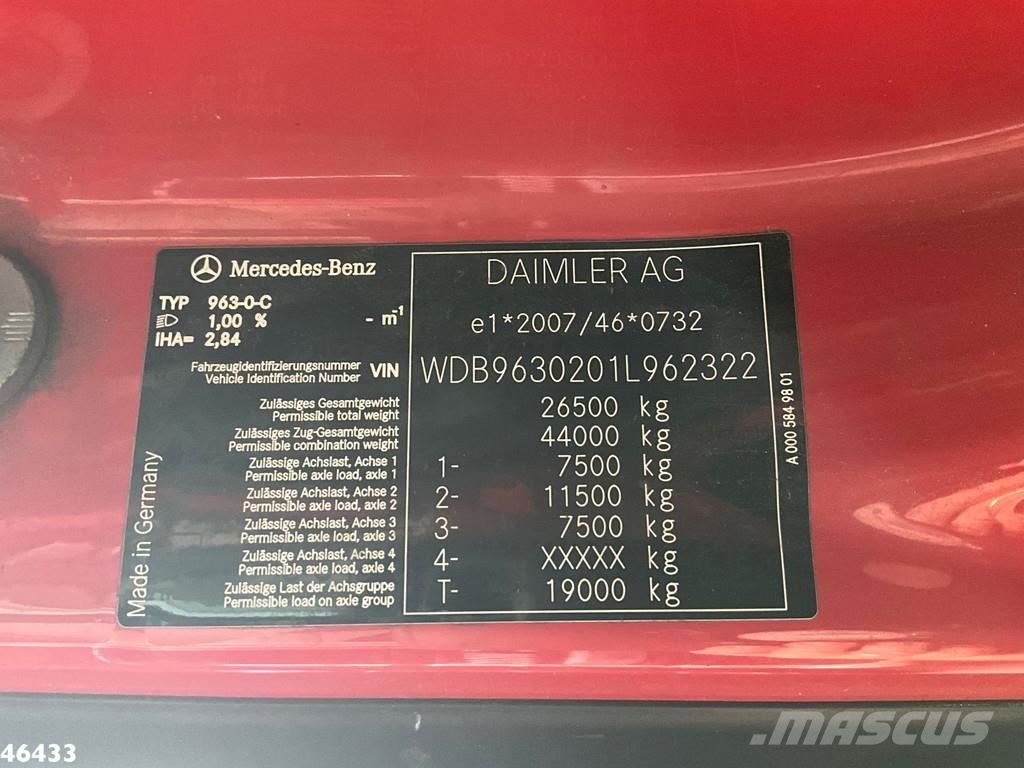 Mercedes-Benz Antos 2532 Euro 6 Geesink 22m³ Camiones de basura