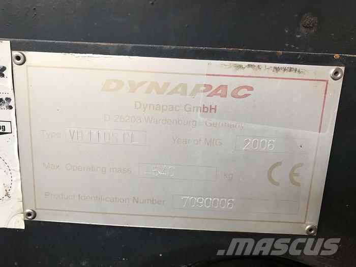 Dynapac VB 1105 PL Επίστρωση ασφάλτου