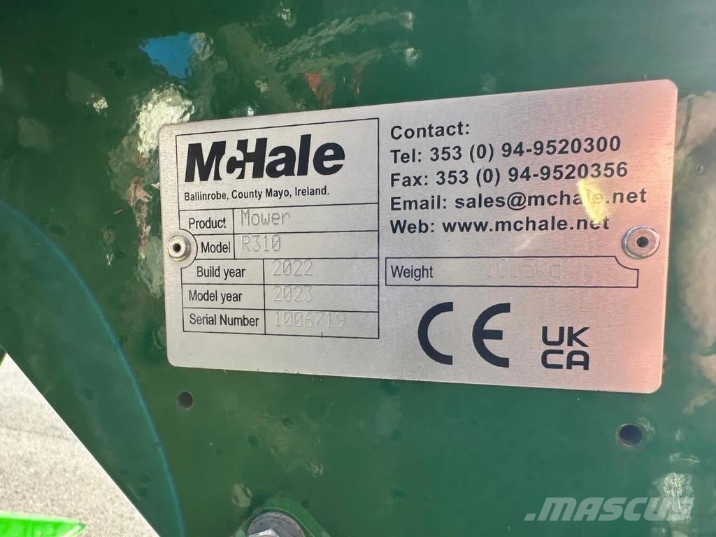 McHale ProGlide R310 achtermaaier Slåttermaskiner