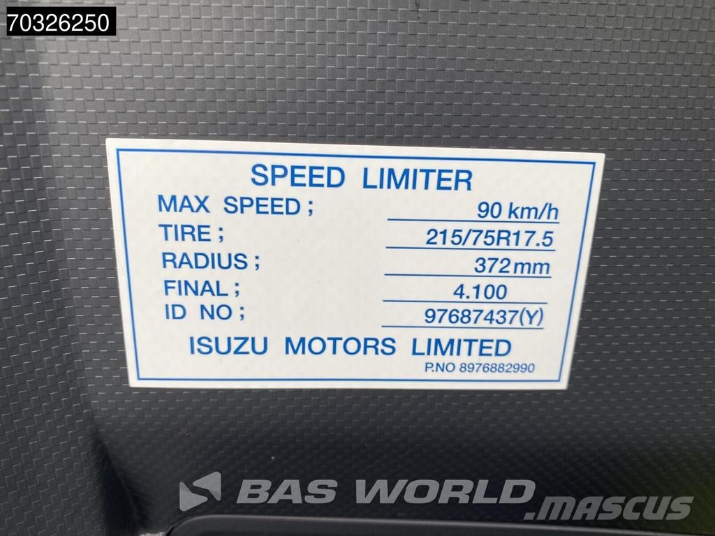 Isuzu P75 5.2 4X2 NEW! 7,5T Chassis 330cm Automatic Euro Camiones con chasís y cabina