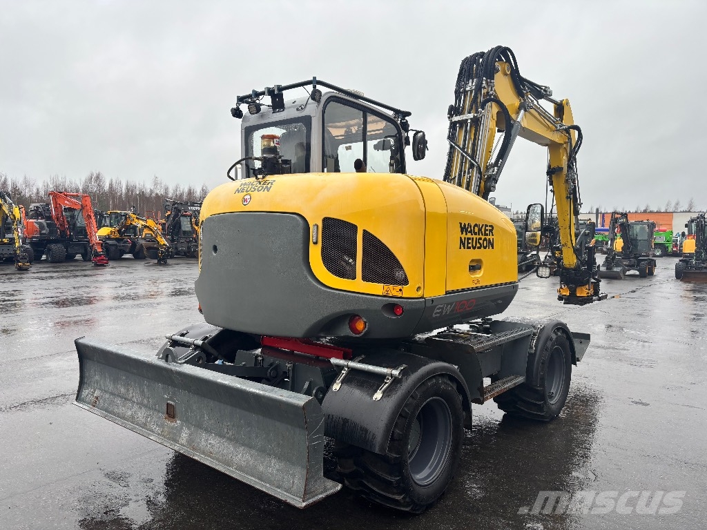 Wacker Neuson EW 100 / Engcon, Rasvari, Eberi, 40km/h Excavadoras de ruedas